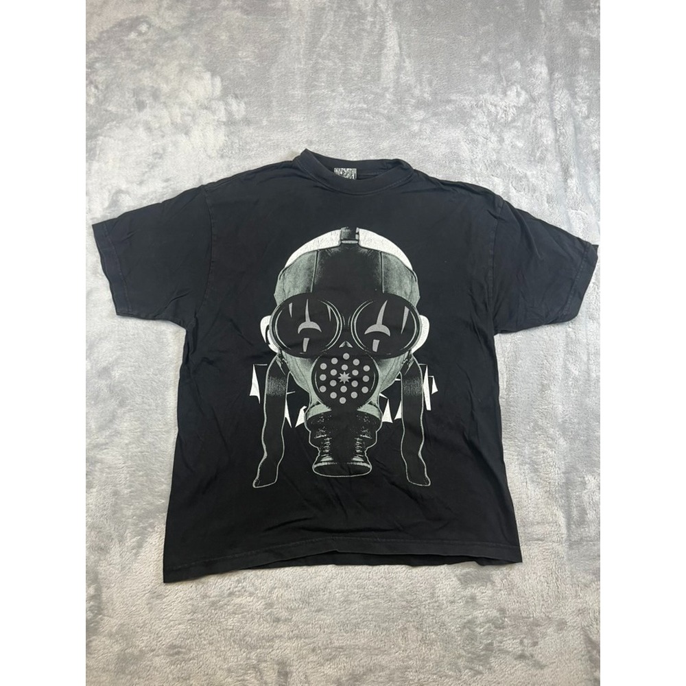 Joker Brand Gas Mask T Shirt L Black Bio Hazard Los Angeles LA Streetwear VTG